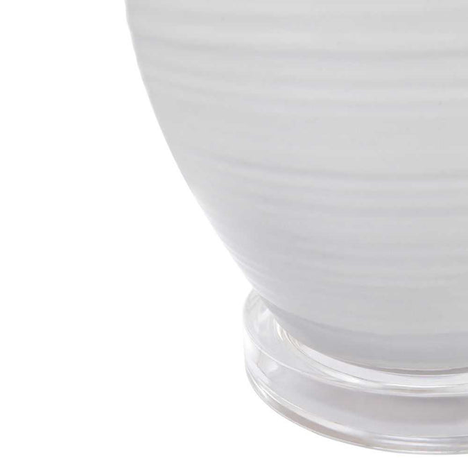 Bronte Table Lamp - White - - Eleganté