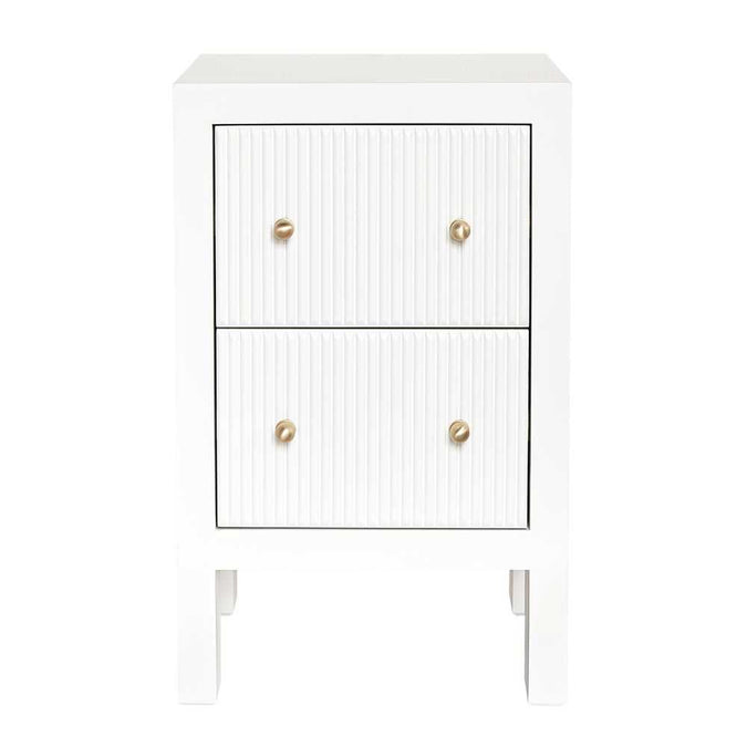 Ariana Bedside Table - Petite White