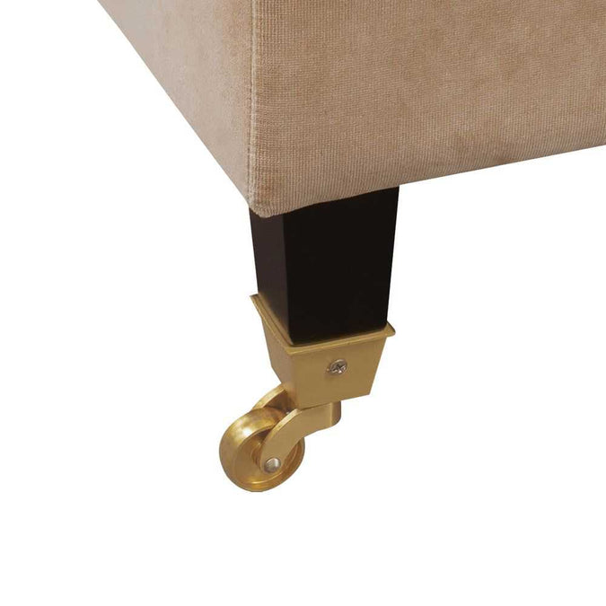 Aerin 3 Seater Sofa - Taupe Velvet - - Eleganté