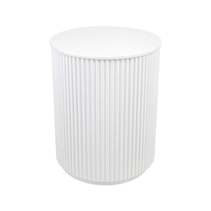 Nomad Round Side Table - White