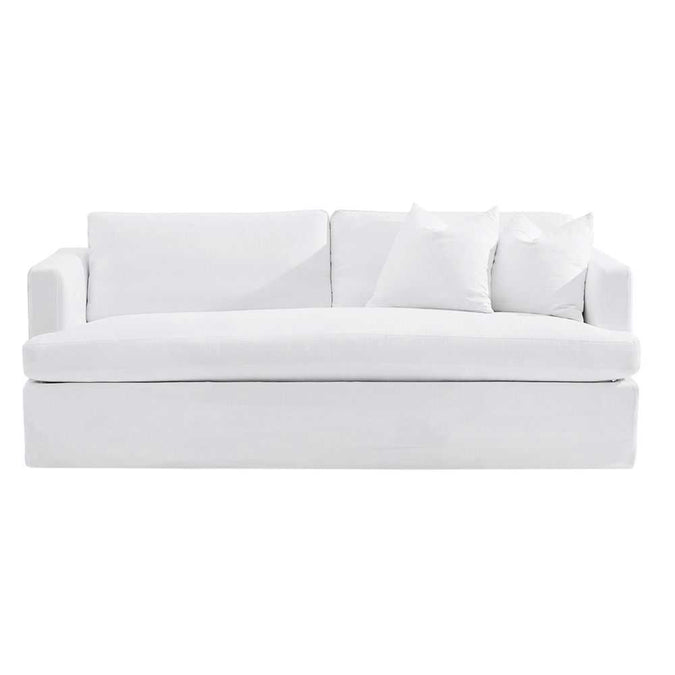 Birkshire 3 Seater Slip Cover Sofa - White Linen - - Eleganté
