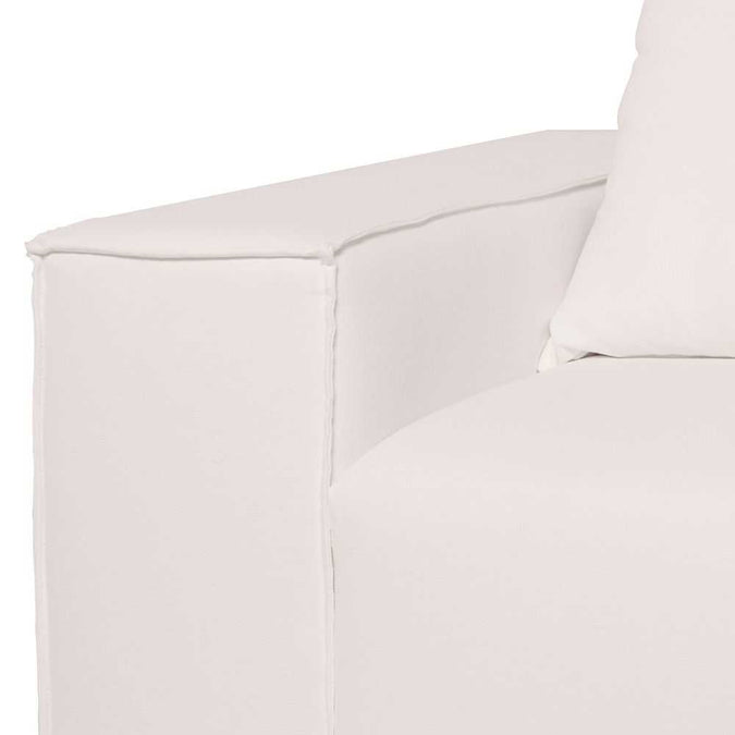 Midtown 4 Seater Sofa - White Linen
