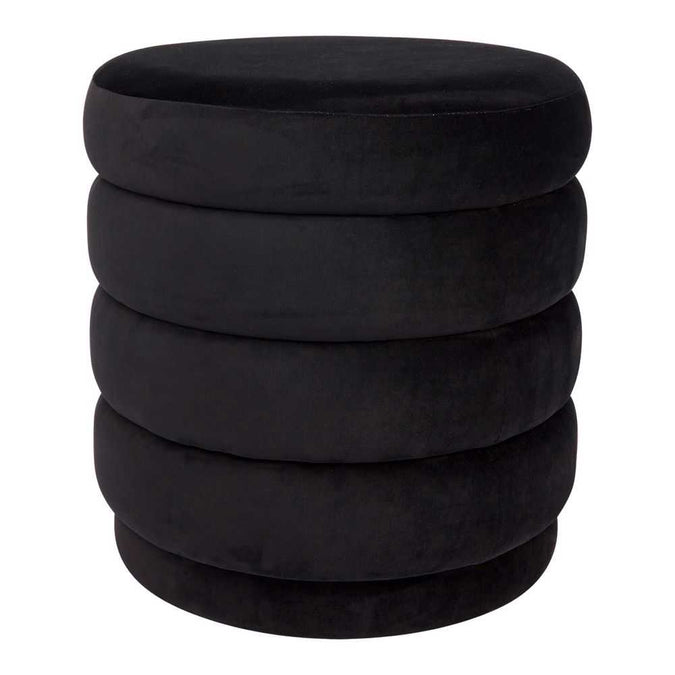 Demi Stool - Black Velvet - - Eleganté