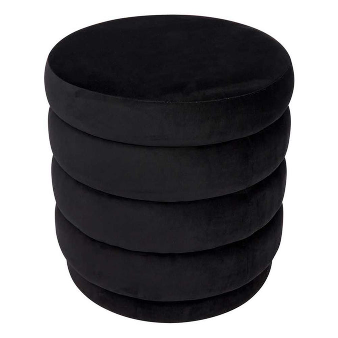 Demi Stool - Black Velvet - - Eleganté