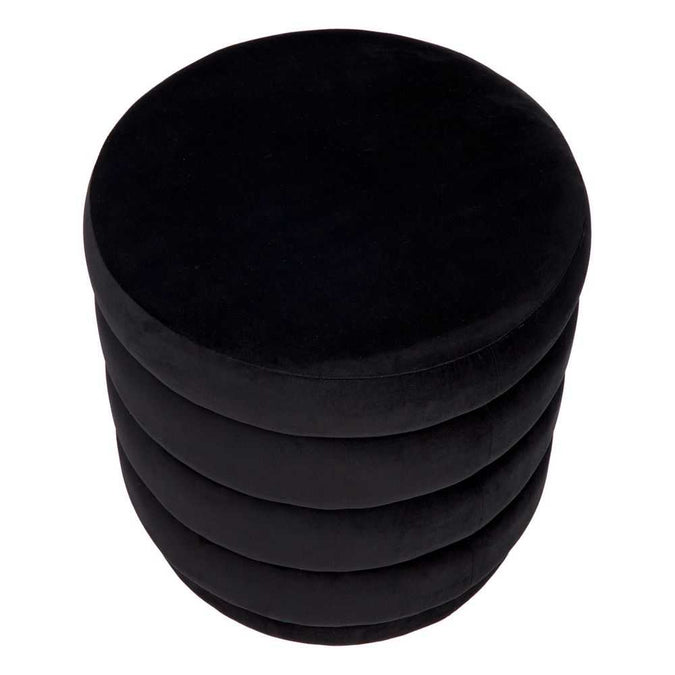 Demi Stool - Black Velvet - - Eleganté