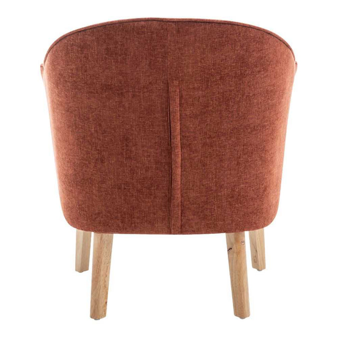 Elsa Occasional Chair - Terracotta Chenille - - Eleganté