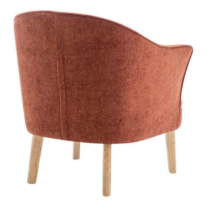 Elsa Occasional Chair - Terracotta Chenille - - Eleganté
