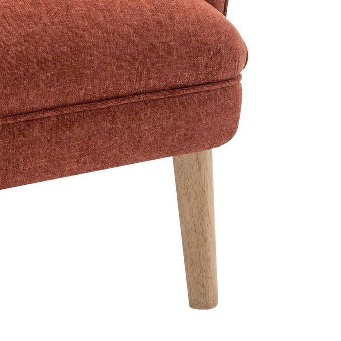 Elsa Occasional Chair - Terracotta Chenille - - Eleganté