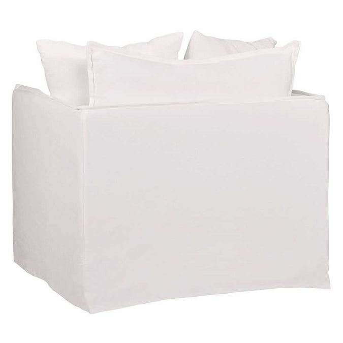 Palm Beach Slip Cover Arm Chair - White Linen