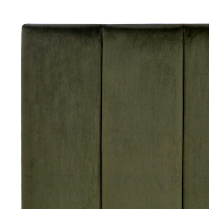 Soho Double Bedhead - Olive Velvet - - Eleganté