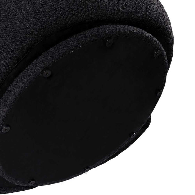 Aurora Swivel Chair - Black Onyx Boucle - OUTLET NSW