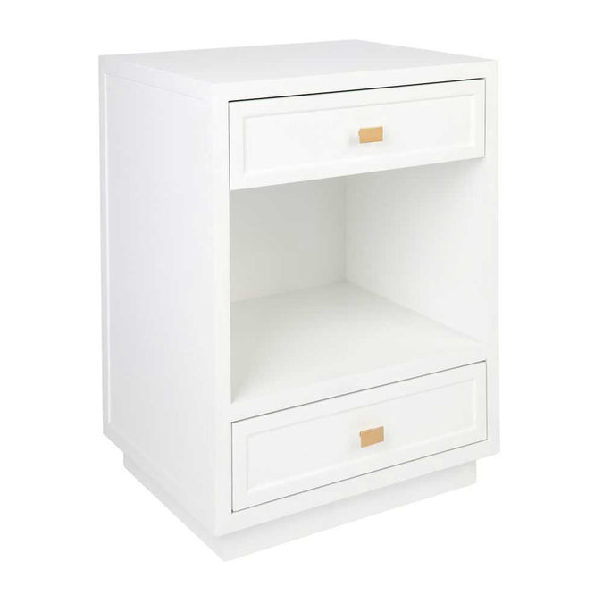 Logan Bedside Table - White