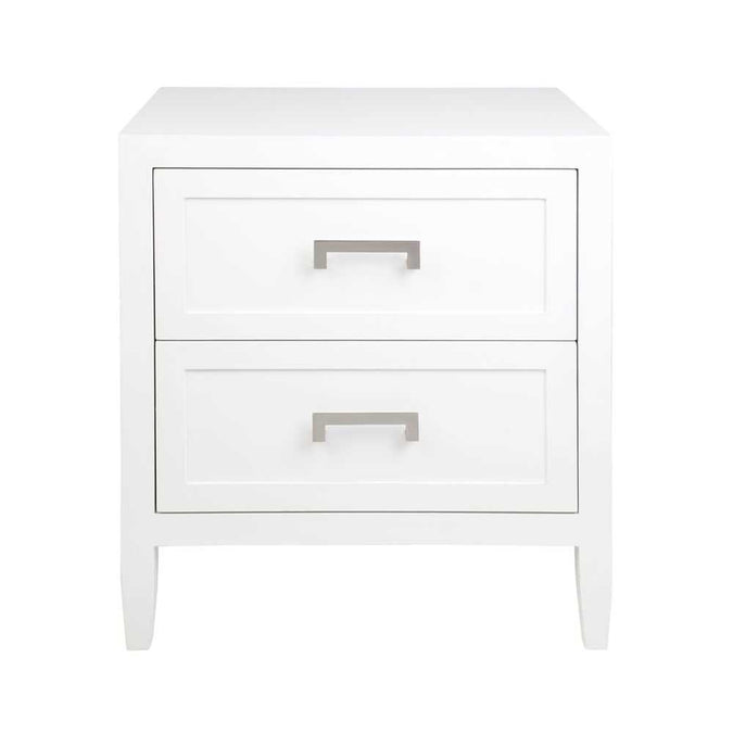 Soloman Bedside Table - Large White