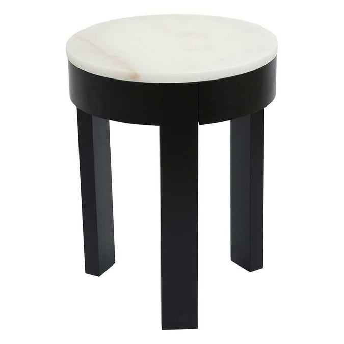 Oliver Marble Side Table - Small Black - - Eleganté