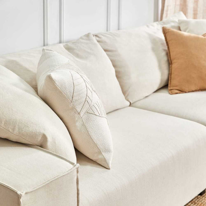 Midtown 4 Seater Sofa - Natural Linen - - Eleganté