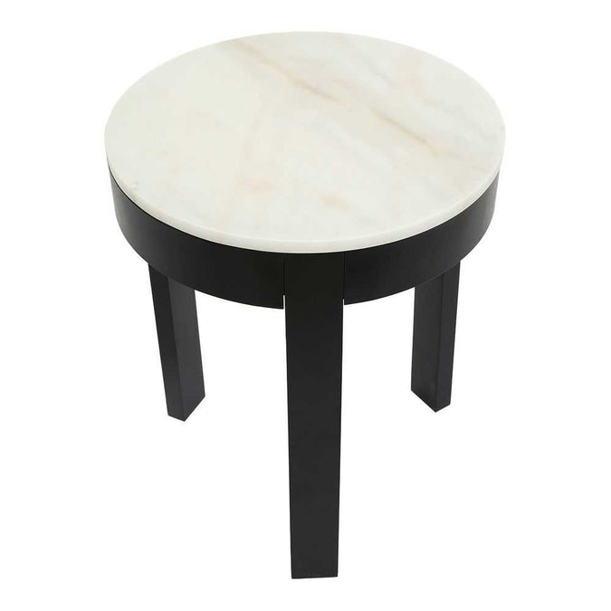 Oliver Marble Side Table - Large Black