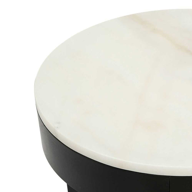 Oliver Marble Side Table - Large Black