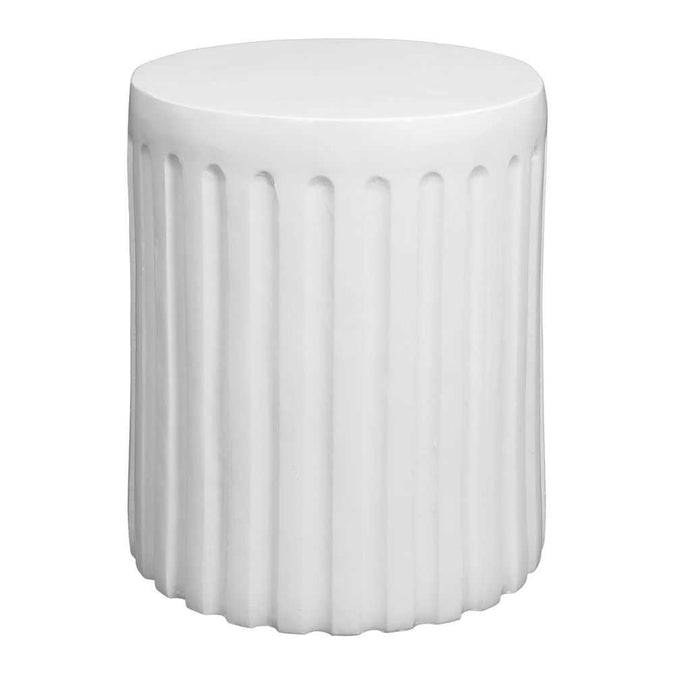 Caleb Side Table - White