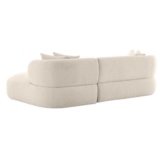 Greenwich 3 Seater Sofa w Right Chaise - Natural Chenille