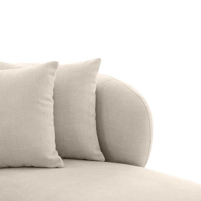 Greenwich 3 Seater Sofa w Right Chaise - Natural Chenille