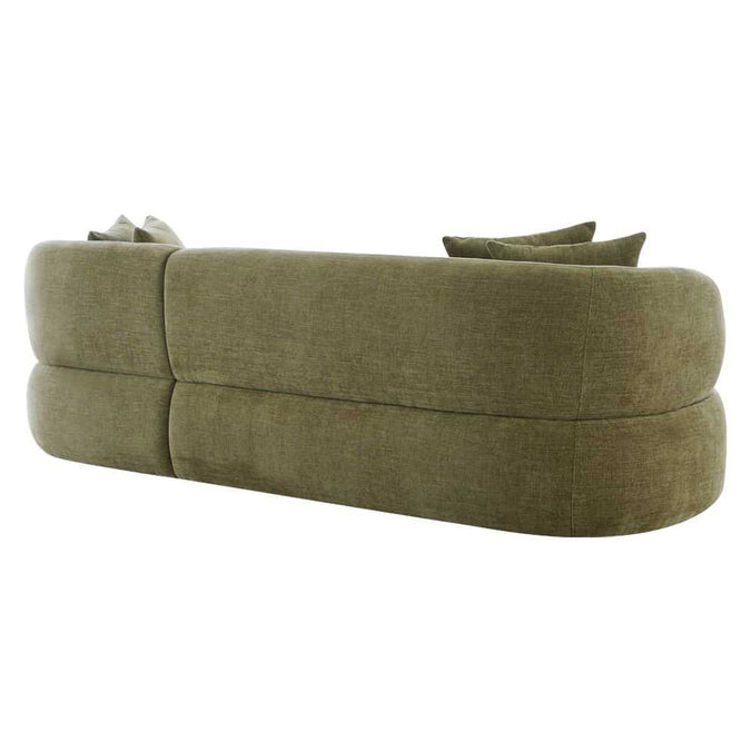 Greenwich 3 Seater Sofa w Right Chaise - Sage Chenille