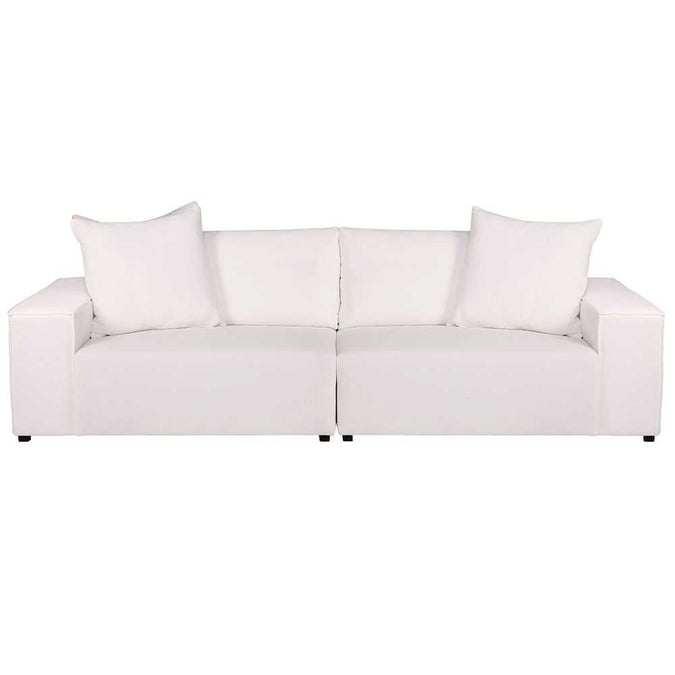 Midtown 4 Seater Sofa - White Linen - - Eleganté