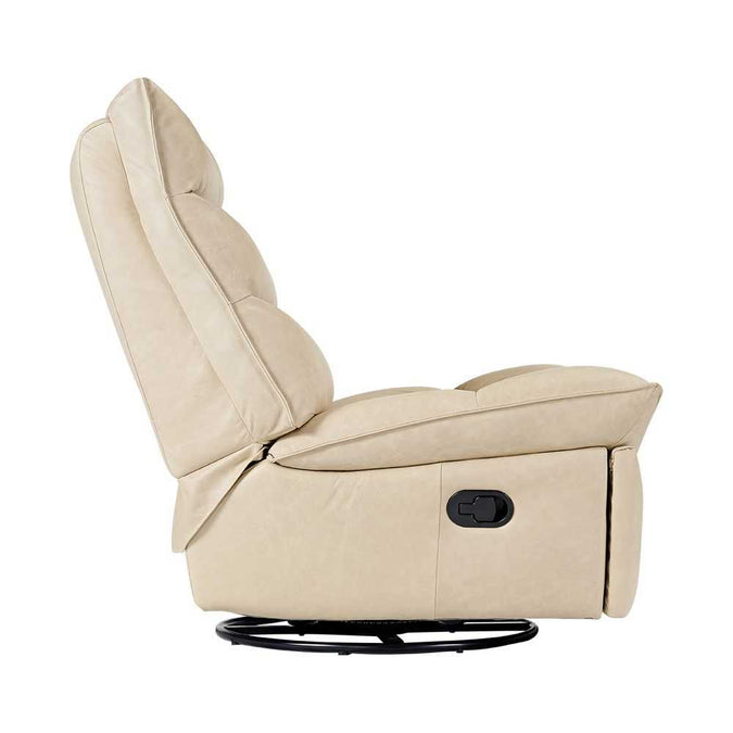 Lusitano Recliner Chair - Cappuccino Cream Leather