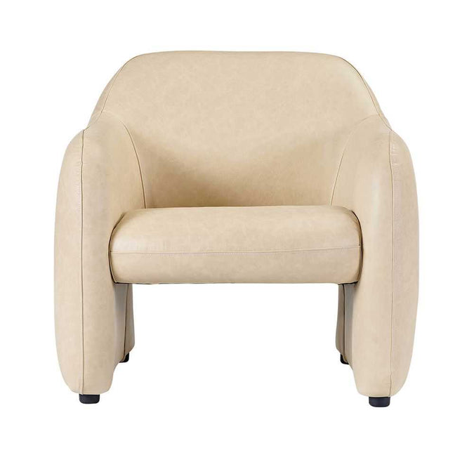 Clifton Arm Chair - Cappuccino Cream Leather