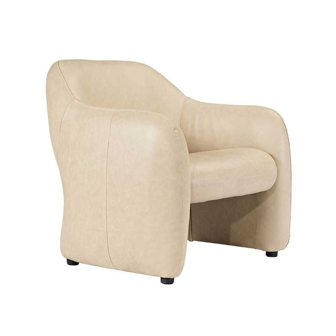 Clifton Arm Chair - Cappuccino Cream Leather