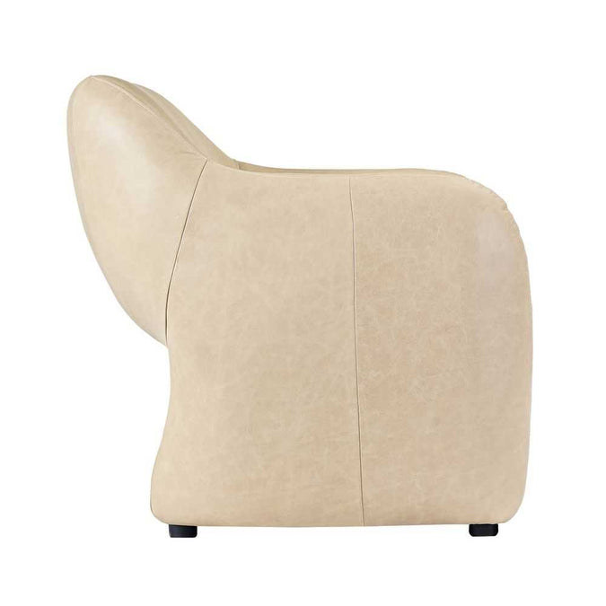 Clifton Arm Chair - Cappuccino Cream Leather