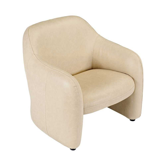 Clifton Arm Chair - Cappuccino Cream Leather