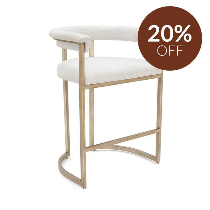 Dino Kitchen Stool - Natural Linen
