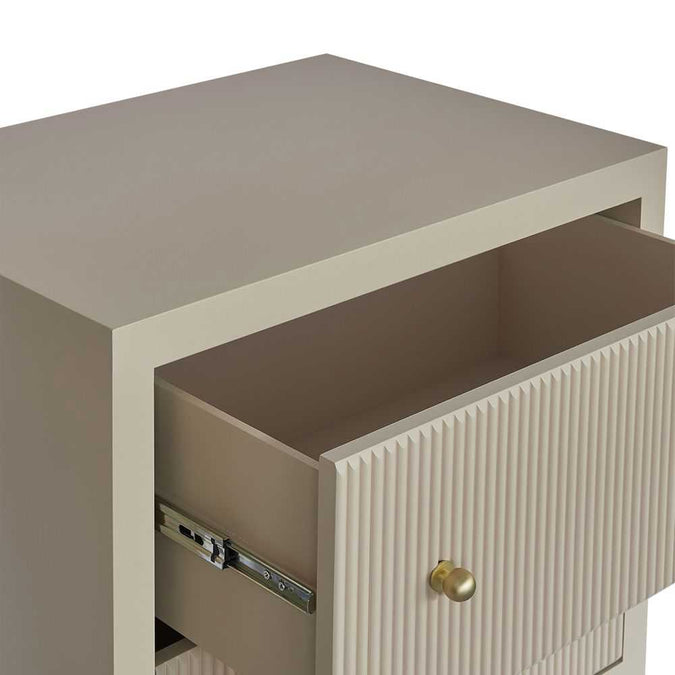 Ariana Bedside Table - Large Beige