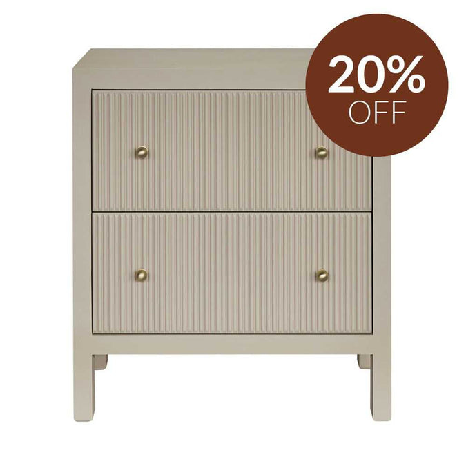 Ariana Bedside Table - Large Beige