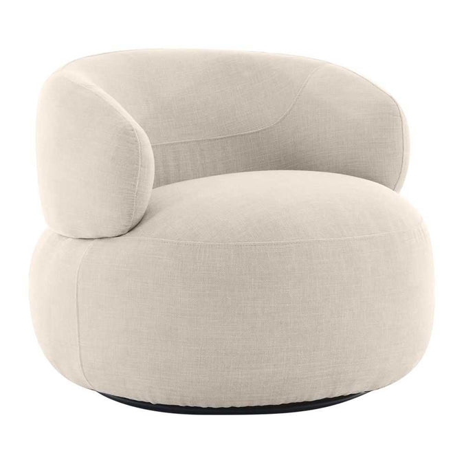 Greenwich Swivel Occasional Chair - Natural Chenille - - Eleganté
