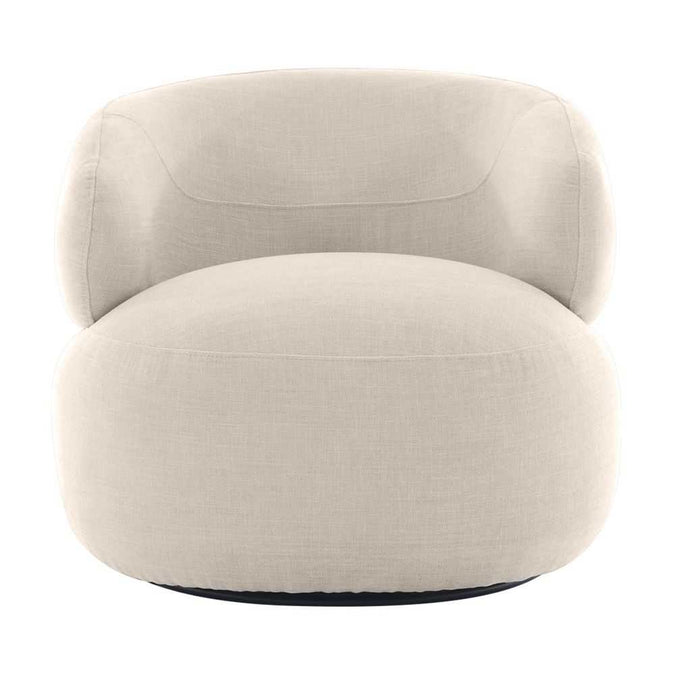 Greenwich Swivel Occasional Chair - Natural Chenille - - Eleganté