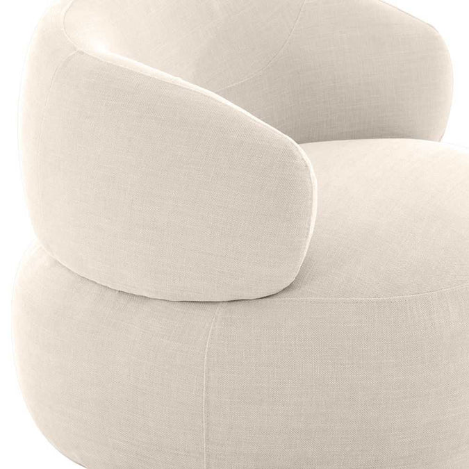 Greenwich Swivel Occasional Chair - Natural Chenille - - Eleganté