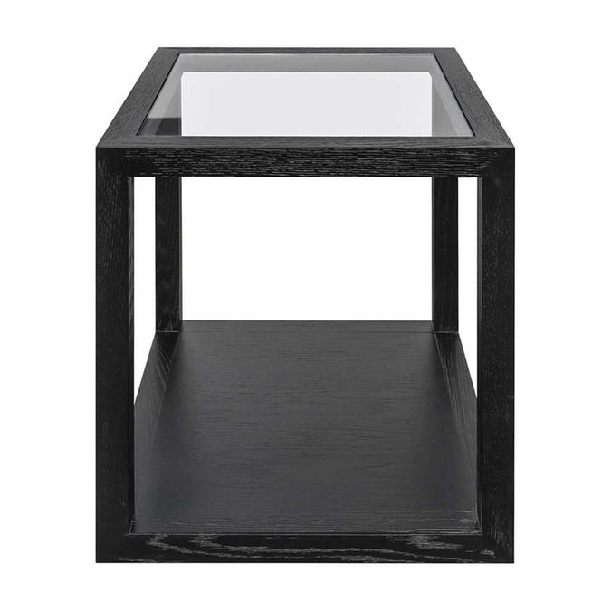 Sadie Square Side Table - Medium Black - - Eleganté