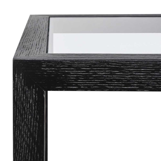 Sadie Square Side Table - Medium Black - - Eleganté