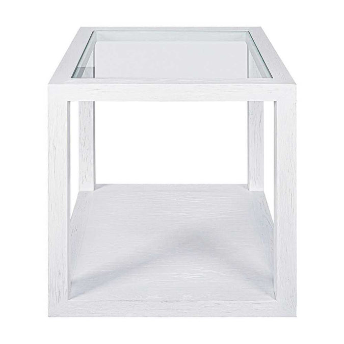 Sadie Square Side Table - Medium White - - Eleganté
