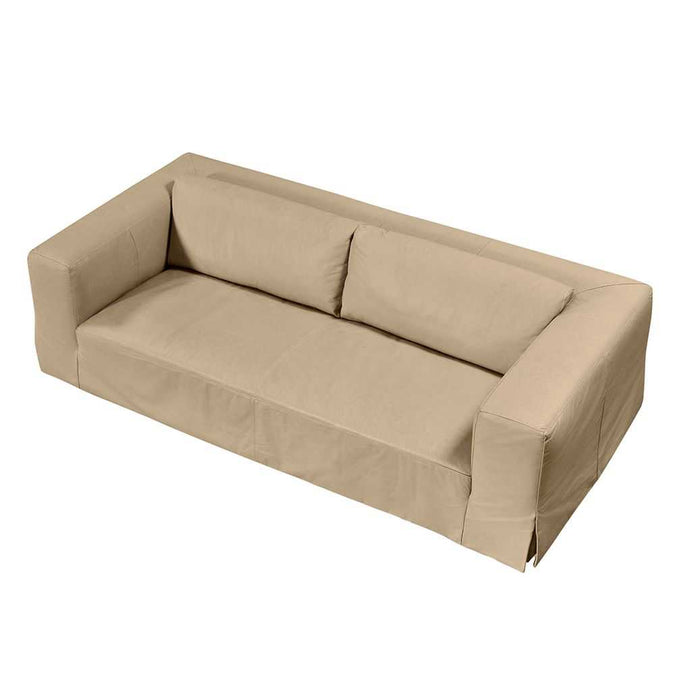 Pomona 3 Seater Sofa - Cappuccino Cream Leather - - Eleganté