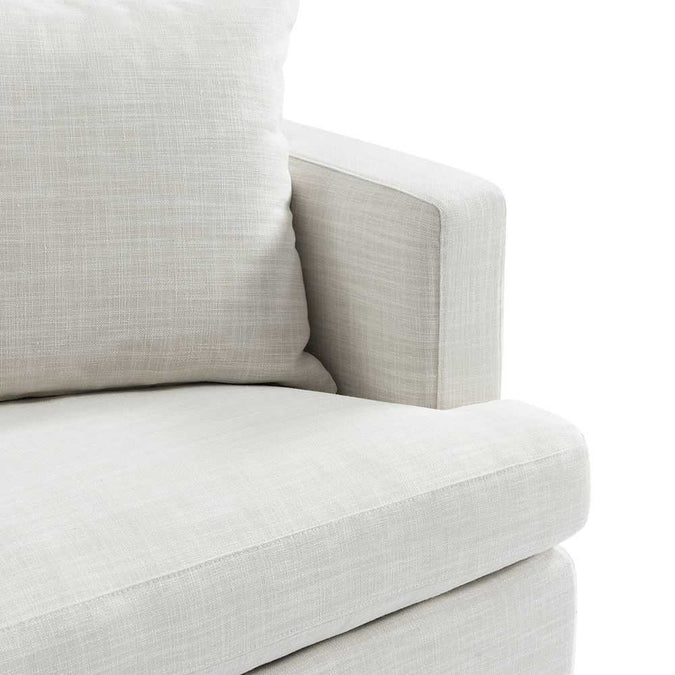 Birkshire 2 Seater Slip Cover Sofa - Off White Linen - - Eleganté