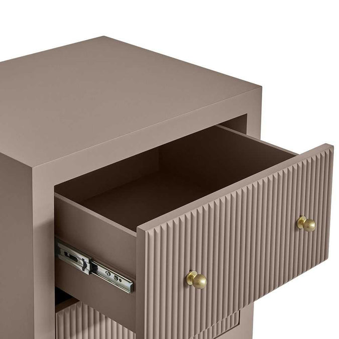 Ariana Bedside Table - Small Taupe - - Eleganté