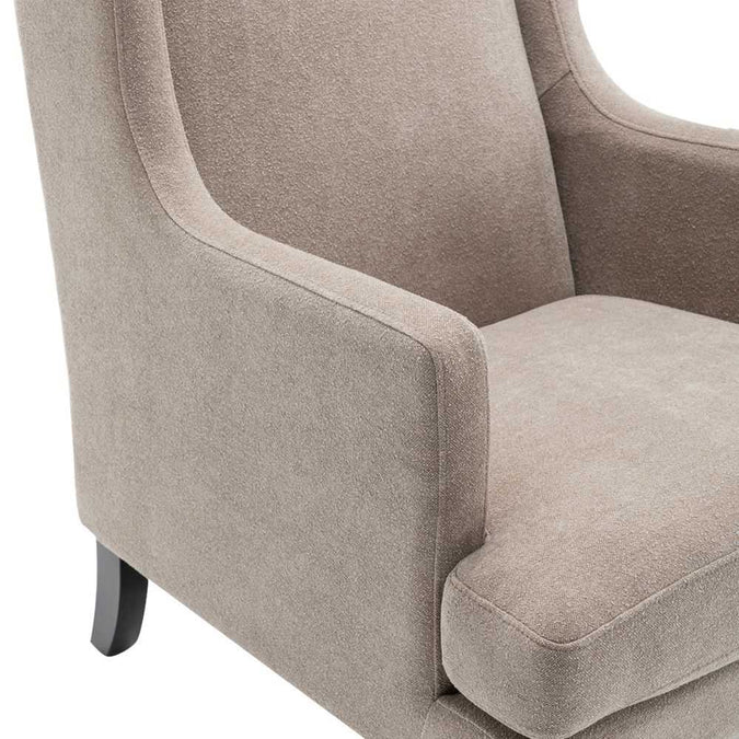 Gable Occasional Chair - Beige Chenille - - Eleganté
