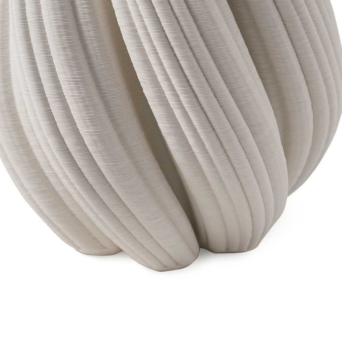 Grace Porcelain Decorative Vase - Medium White - - Eleganté
