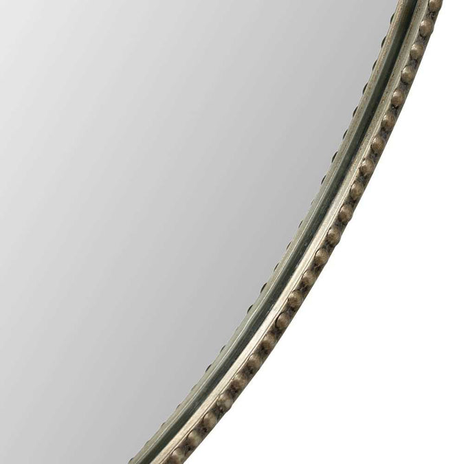 Vera Round Mirror - Antique Silver - - Eleganté
