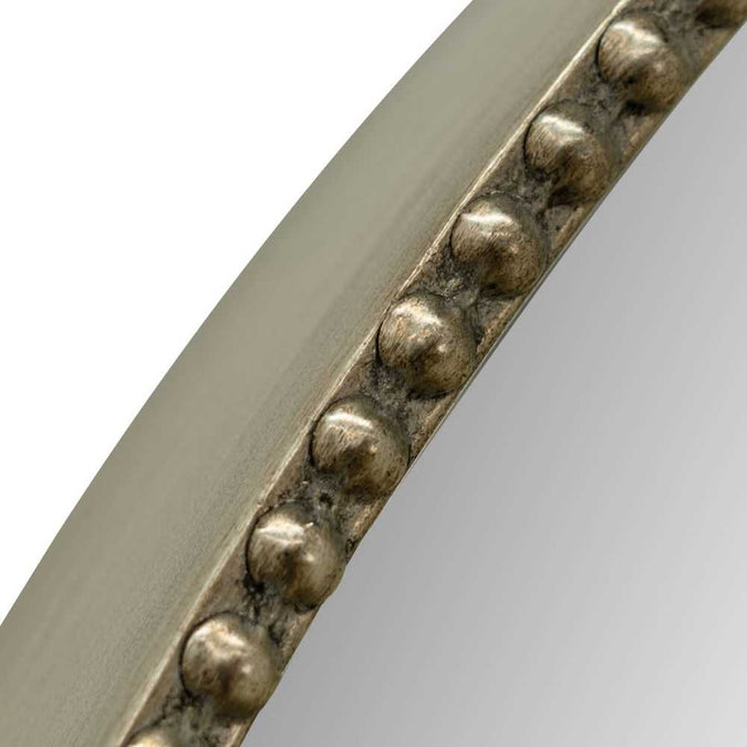 Vera Round Mirror - Antique Silver - - Eleganté