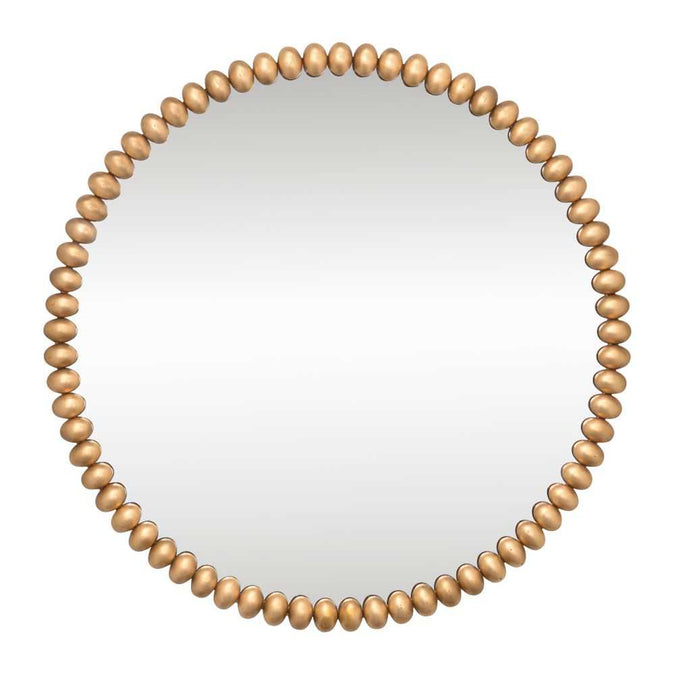 Esme Round Wall Mirror - Gold Leaf - - Eleganté