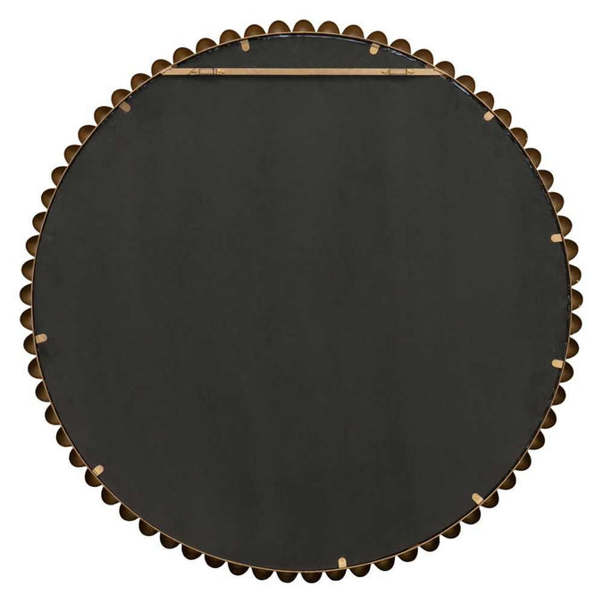 Esme Round Wall Mirror - Gold Leaf - - Eleganté