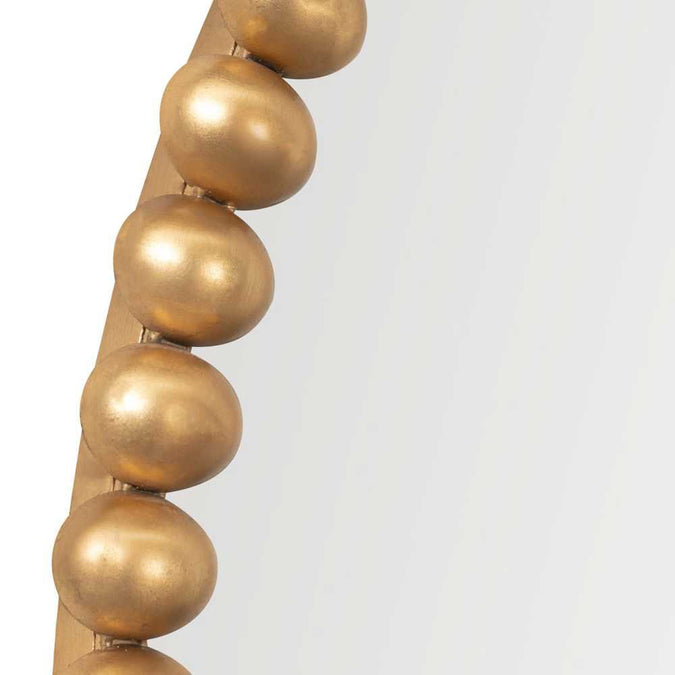 Esme Round Wall Mirror - Gold Leaf - - Eleganté